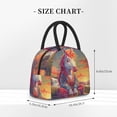 thumbnail image 2 of Fotbe Meditating Cute Horse Pattern Lunch Bag, Insulated Lunch Box, Small Leakproof Cooler Food Lunch Containers Reusable High Capacity Lunch Tote Bags for Work, Travel, Outdoor, 2 of 6