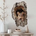 thumbnail image 1 of Mouse Peeking Out From Mouse Hole Decal-Rustic Mouse Hole Wall Sticker Home Decor-kids Room & Nursery Mouse Sticker M838, 1 of 1