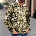 thumbnail image 2 of Men's Casual Long Sleeve Hoodies Sweatshirts Drawstring Camo Graphic Fishing Outdoor Pullover Tops With Kangaroo Pocket, 2 of 5