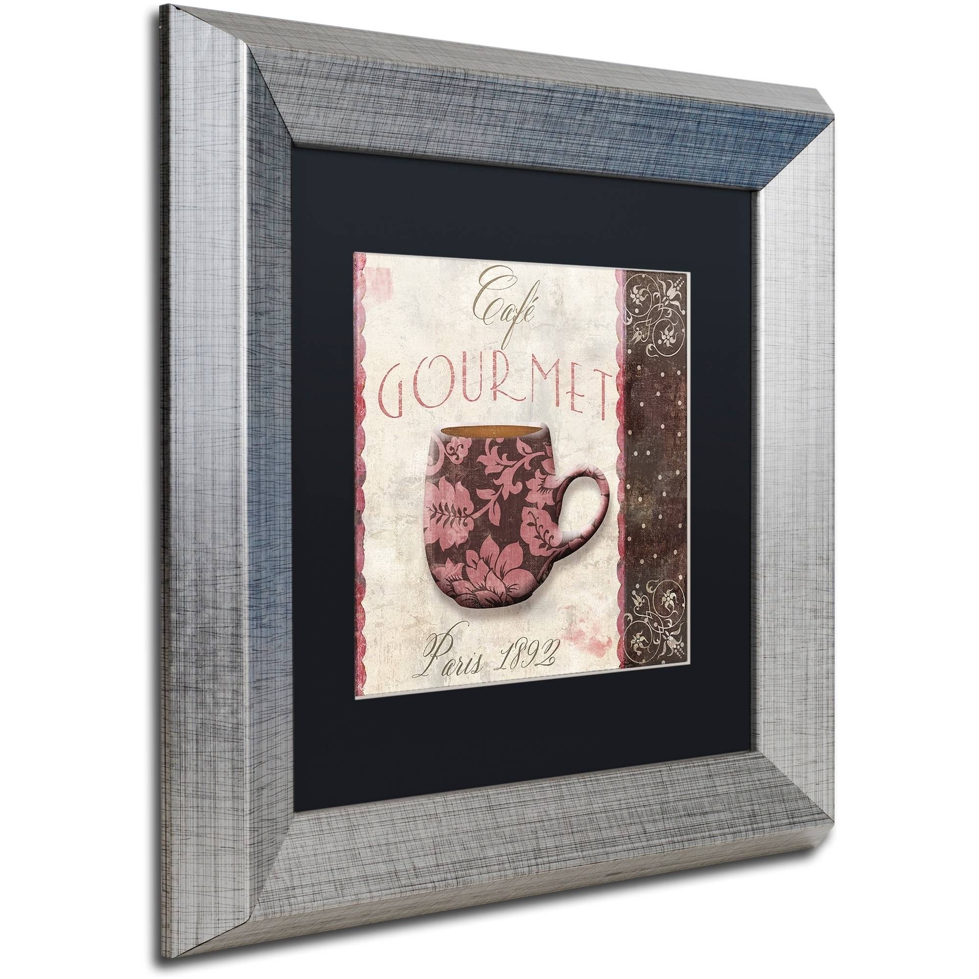 Trademark Fine Art "Patisserie XIII" Canvas Art by Color Bakery Black Matte, Silver Frame