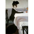 thumbnail image 2 of Bakst, Leon 13x18 Black Ornate Wood Framed with Double Matting Museum Art Print Titled - Breakfast, 2 of 4