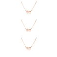 thumbnail image 4 of Collar de zodiaco Qarigey Vintage oro rosa Aries, 4 of 6