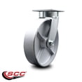 thumbnail image 2 of 8 Inch Kingpinless Semi Steel Wheel Swivel Top Plate Caster Service Caster Brand, 2 of 2