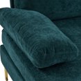 thumbnail image 4 of Triple Tree Chenille U Shaped Double Chaise Modular Sofa, Green, 4 of 9