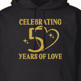 thumbnail image 3 of Inktastic 50th Wedding Anniversary 50 Years Adult Hoodie Sweatshirt, 3 of 4