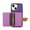 Purple, variant on Allytech 2 in 1 Wallet Case for iPhone 15 Plus, Compatible with MagSafe, Retro PU Leather Kickstand Shockproof Anti-Fall Slim Case with Detachable Magnetic Cards Holder for iPhone 15 Plus, Winered