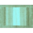thumbnail image 1 of Ahgly Company Indoor Rectangle Abstract Light Blue Modern Area Rugs, 8' x 12', 1 of 4
