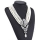 thumbnail image 4 of Minnieouse Collar de perlas con colgante para mujer, cristal, fiesta, aniversario, boda, compras, citas, joyería para mujer Ropa, zapatos y accesorios Miscelánea Minnieouse AP014493-00, 4 of 6