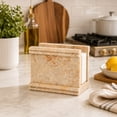 thumbnail image 3 of Premium Marble Napkin Holder, Heavy Handcrafted Natural Stone for Kitchen, Dining & Coffee Station, by Creative Home, 3 of 7