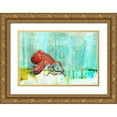 thumbnail image 1 of Baran, John 14x11 Gold Ornate Wood Framed with Double Matting Museum Art Print Titled - Heâ€™s on the Run, 1 of 4