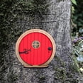 thumbnail image 4 of Muyoka Puerta de hadas en miniatura de madera, puerta de cuento de hadas en miniatura, adorno de arte de jardín, artesanía creativa, accesorios de decoración de puerta de hadas para patio al aire libr Muyoka Hogar, 4 of 7