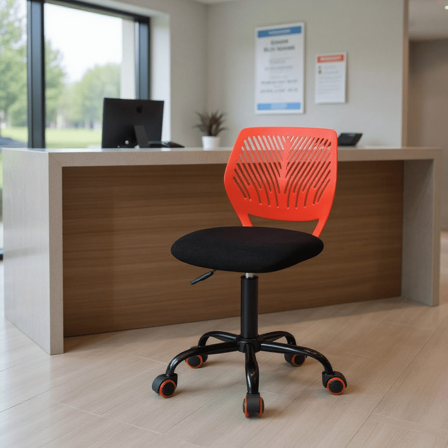 Chaise de loisirs créatifs pivotante Homy Casa avec réglage en hauteur et assise moelleuse