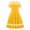 Yellow, variant on Liyamei Trendy Girls Dresses For Everyday Casual Wear Classic Round Neck Mesh Dress For Ages 6 13 Spring And Summer Outfit With Versatile Styling Options Girls Party Dresses 6-7 Years