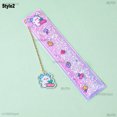 thumbnail image 1 of Multifunctional Oil Quicksand Sequin 15cm Measuring Straight Scale Ruler Soft Bookmark With Pendant Student Drawing Stationery Style2, 1 of 6
