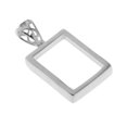 thumbnail image 2 of Plata de ley 925 Rectángulo en blanco Configuración de cabujón Colgantes Base Plata Sunnimix Encantos colgantes de joyería en blanco, 2 of 8