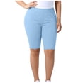 thumbnail image 4 of Bermuda Shorts for Women Plus Size Long Biker Boardshorts Leggings Summer 2026 Yoga Workout Clothes Athletic Wear, 4XL, 4 of 6