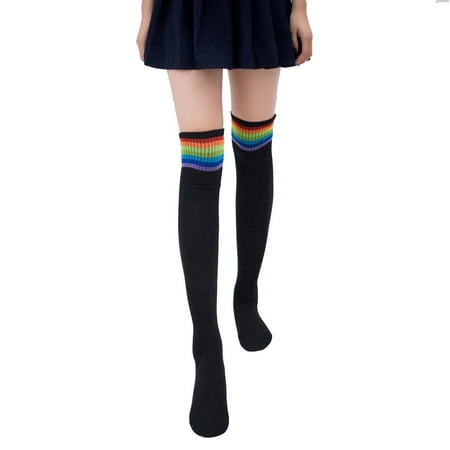 

qazqa women winter warm cable long boot socks over knee thigh high stockings bk