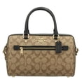 thumbnail image 1 of Rowan satchel Miel/Negro F83607 Coach F83607, 1 of 4
