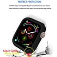 thumbnail image 4 of ALMNVO Soft Silicone Case for Apple Watch Case 7 45mm 6 SE 5 4 3 42mm 38mm Cover Accessories Protection Shell for iWatch Series 7 SE 6 5 40 44 41mm Bumper, 4 of 8