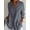 Grey, variant on Women'S Plus Size Single-Breasted Pleated Lapel Shirt - Solid Color, Pull-Up Sleeves, Lightweight And Versatile for All Seasons