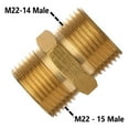 thumbnail image 4 of MYG Pressure Washer M22 15mm X M22 15mmHose Connector, 4 of 8