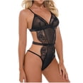 thumbnail image 1 of Mujeres elegante moda lencería sexy encaje gasa ropa interior mono traje Fridja nalpqowj9803, 1 of 8