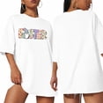 thumbnail image 6 of Aiyino women's Tee Shirt Short Sleeve 100% Cotton Oversized Graphic Tee Plus Size Casual Spring Summer Tops Gifts For Mother, 6 of 9