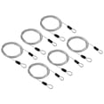 thumbnail image 1 of Uxcell Security Cable Coated Luggage Lock Wire Rope with Loop Clear 5ft, 1 of 5