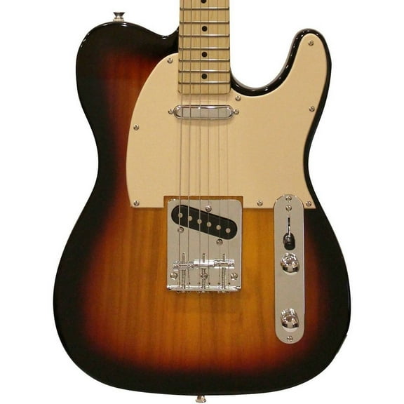 Sawtooth ET Series Electric Guitar, Sunburst with Aged White Pickguard