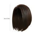 YHAIOGS Thick Hair Women's Wig Long Hair Inner Buckle Collarbone Hair