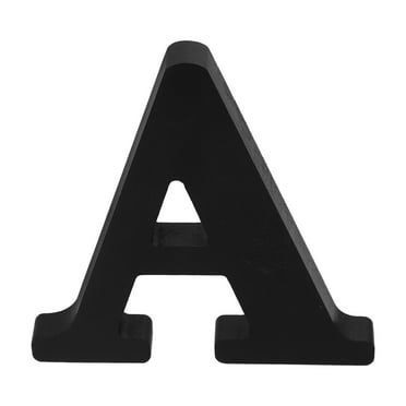 HEATSHAKING Wood Letter Decor Black For Homeowners Indoor Decoration 1Set 5.89X5.54X0.59in