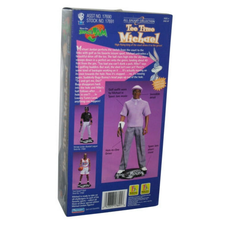 Playmates Space Jam Tee Time Michael Jordan Golf Outfit Action Figure, 9"