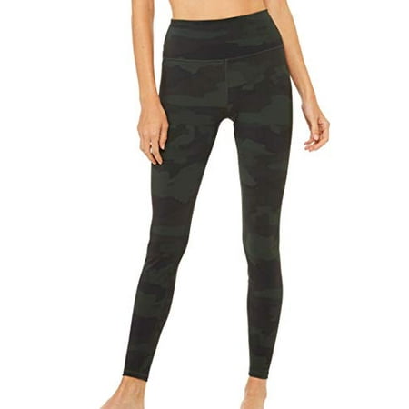 Alo Yoga Women s High Waist Vapor Legging Black Camouflage Large Walmart