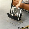 thumbnail image 2 of Fabulaxe 9-In Foldable Magazine Rack, Book Basket, Farmhouse Letter Organizer, File Holder – for Living Rooms and Home Offices - Ideal as Office Desk Accessories, Desk Organizer and Newspaper holder, 2 of 7