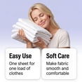 thumbnail image 5 of 30Pcs Fabric Softener Sheets, Lavender Scented Dryer Sheets, Infused with Pure Lavender Essential Oils, Naturally Softens Fabrics & Eliminates Static Cling, Long Lasting Fresh Fragrance, 5 of 7