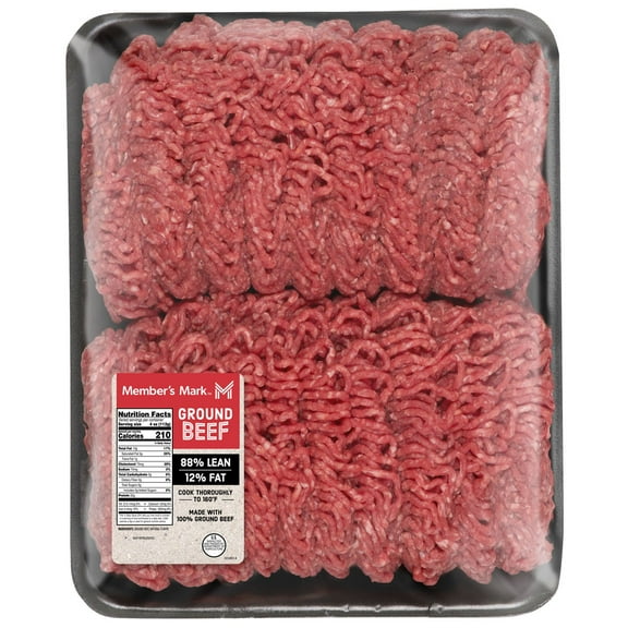 Member's Mark 88/12 Ground Beef, priced per pound