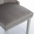 thumbnail image 6 of JHSLAJ Nikki Collection Modern, High-end Tufted Solid Wood Contemporary Velvet Upholstered Dining Chair with Golden Stainless Steel Plating Legs,Nailhead Trim,Set of 2, 6 of 7