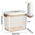 thumbnail image 2 of Vacuum Sealed Food Storage Container with Pump 7L Large Capacity Clear Plastic Refrigerator Organizer Box for Fruits Vegetables Dry Goods, 2 of 9