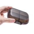 thumbnail image 6 of Unique Bargains 1 Pc 7 Grids Double Layer Pill Case Portable for Travel Clear Black, 6 of 6