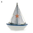 thumbnail image 1 of Sailing Boat Model Chic Exquisite Wood Mini Sailboat Model Decoration For Home, 1 of 5
