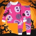 thumbnail image 2 of SJLDQY Halloween Girls Pajamas Long Sleeve Shirts Pants 2 Piece Pjs Sets Hallowmas Printed Sleepwear Cozy Soft Loungewear Sets for Girls, 2 of 3