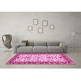 thumbnail image 3 of Ahgly Company Indoor Rectangle Abstract Pink Modern Area Rugs, 6' x 9', 3 of 4