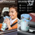 thumbnail image 5 of 30 Oz Tumbler Give the Teacher Light Blue Flowers Tumbler with Lid and Straw, Birthday Gift Cup for Friend Women Men Coffee Travel Mug Thanksgiving Day Halloween Christmas Gift Water Bottle, 5 of 7