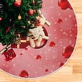 thumbnail image 5 of Coolnut Love Heart Christmas Tree Skirt 36", Valentine's Day Tree Skirt Double Layers Polyester Easter Tree Skirt for Valentine's Day Holiday Party Decoration, 5 of 6