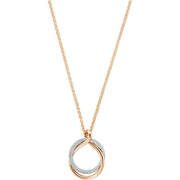 Swarovski Exact 5194455 Rose Gold-Tone Plated & Crystal Pendant Necklace $99