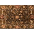 thumbnail image 1 of Ahgly Company Indoor Rectangle Abstract Brown Modern Area Rugs, 7' x 9', 1 of 4