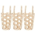 thumbnail image 3 of SUTENGDA 3 Pcs Small Basket with Lid Foldable Storage Woven Baskets Shopping, 3 of 8