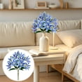 thumbnail image 2 of SLYNSHome Lily Artificial Flowers Bouquet Blue Lilies Silk Faux Flowers Fake Floral Lily Bouquet for Office Home Decor, 2 of 8