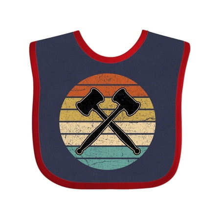 

Inktastic Lawyer or Judge Gavel Retro Sunset Gift Baby Boy or Baby Girl Bib