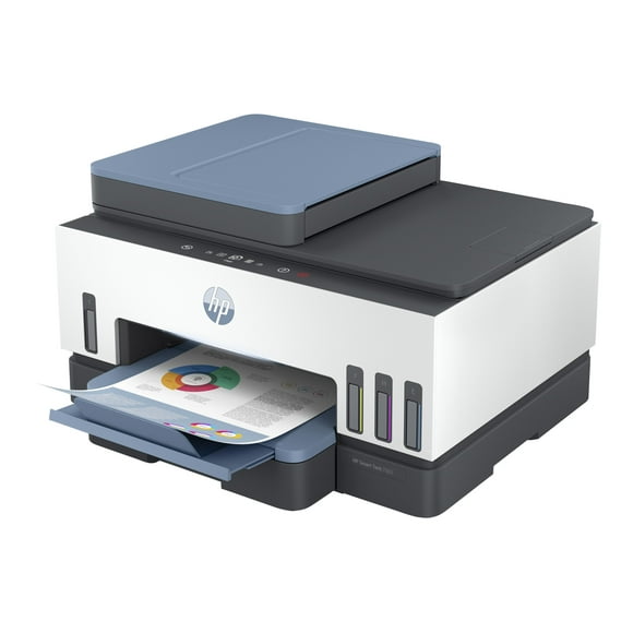 HP Smart Tank 7602 All-in-One - Multifunction printer - color - ink-jet - refillable - Letter A Size (8.5 in x 11 in)/A4 (8.25 in x 11.7 in) (original) - A4/Legal (media) - up to 13 ppm (copying) - up to 15 ppm (printing) - 250 sheets - 33.6 Kbps - USB 2.0, Wi-Fi(n), Bluetooth